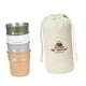 thumbnail image 4 of 4 tazas de acero inoxidable para acampar, vasos para beber con bolsa de transporte, capacidad de 300 ml, taza para beber, taza de café para viajes al Estilo A, 4 of 8