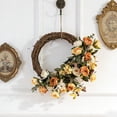 thumbnail image 4 of Festival Decor,17.71In Artificial Rattan Wreath Elegant Visual Effect Sturdy Structure Built-In Hook,Festive Decor for Home Door Wall Window Indoor Outdoor Festive Season Decoration Decors, 4 of 6