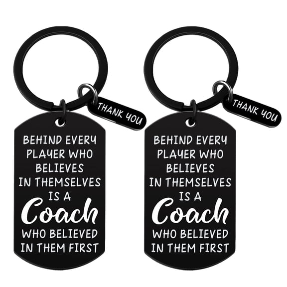 Coach Appreciation Gift for Men Women Thank You Keychain Gift for Hockey Baseball Soccer Football Volleyball Team Fitness Instructor