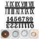 thumbnail image 2 of 2 Sets Clock Numerals Kit DIY Digital Clock Numbers Clock Arabic Number Clock Roman Number, 2 of 2
