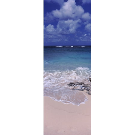 Clouds over the sea Island Harbour Anguilla Canvas Art - Panoramic Images (27 x 9)