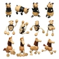 thumbnail image 4 of CNKOO Solid Wooden Small Animal Doll Model Children Puppet Toy Creative Decor Gift, 4 of 4