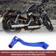 thumbnail image 5 of Palanca de cambio de motocicleta plegable Unique Bargains para Kayo T6, aleación de aluminio, palanca de cambio azul con cabeza azul y anillo de tono plateado, 5 of 6