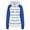 Blue, variant on Tejiojio Clearance Rollbacks Women Fashion Casual Stripe Print Zipper Long Sleeve Pocket Loose Coat