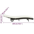 thumbnail image 5 of vidaXL Patio Lounge Chair Outdoor Sunbed Sunlounger with Cushion Poly Rattan, 5 of 37