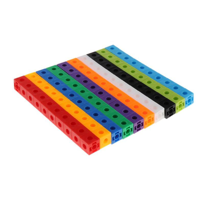 300x Snap Cubes Early Education Mathlink Cubes Counting Blocks Learning Aids 