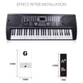 thumbnail image 3 of 88 Keys 61 Keys 54 Keys Transparent Piano Keyboard Stickers Electronic Keyboards Stickers Tabs Musical Notes Key Stickers, 3 of 8