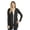 Black Frost, variant on District Adult Female Women Electric Heather Cardigan Black Frost Medium
