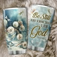 thumbnail image 5 of Dragonfly Dandelion Tumbler For Women 20oz Be Still And Know That I Am God Mug With Lid Christian Gift Items Insulated Coffee Cup Taraxacum Flower Dandelion Themed Gifts, 5 of 6