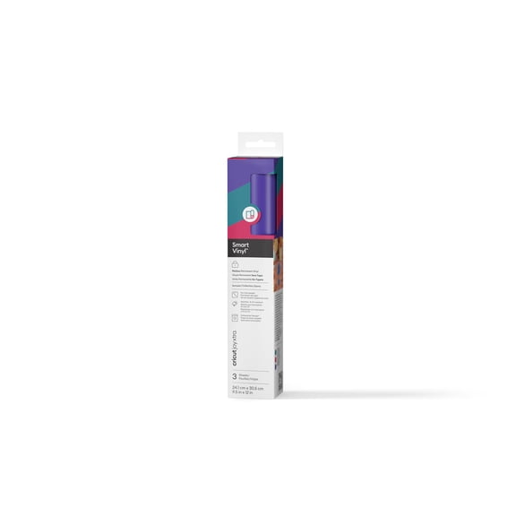 Cricut Joy Xtra™ Smart Vinyl™ Matless Permanent Vinyl, Roller Skate (3 ct), 9.5" x 12",Sampler