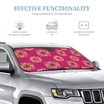 thumbnail image 4 of ZICANCN Car Sun Shades Front Windshield, Moroccan Traditional Design Automotive Front Window Sun Shield Visor, Small Size, 4 of 9