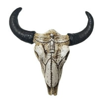 Baoblaze Bull Skull Wall Decor 3D Animal Head Statue for Home Living Room Decor