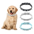 thumbnail image 2 of Collar de perro mascota ajustable, remache a prueba de mordidas de una hilera Collar de gat Abanopi Collar, 2 of 6