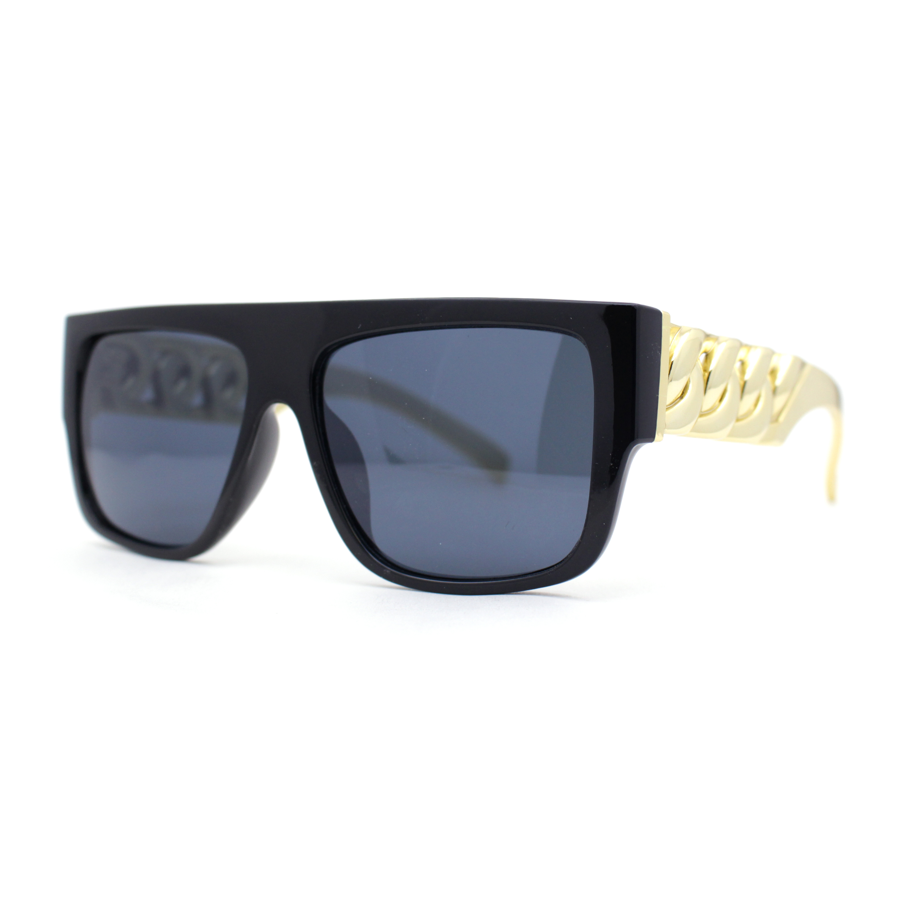 Salt Stylish Black and Gold Sunglasses Rhine | Antique Gold / Antique Leaves – SALT. Optics main image 4