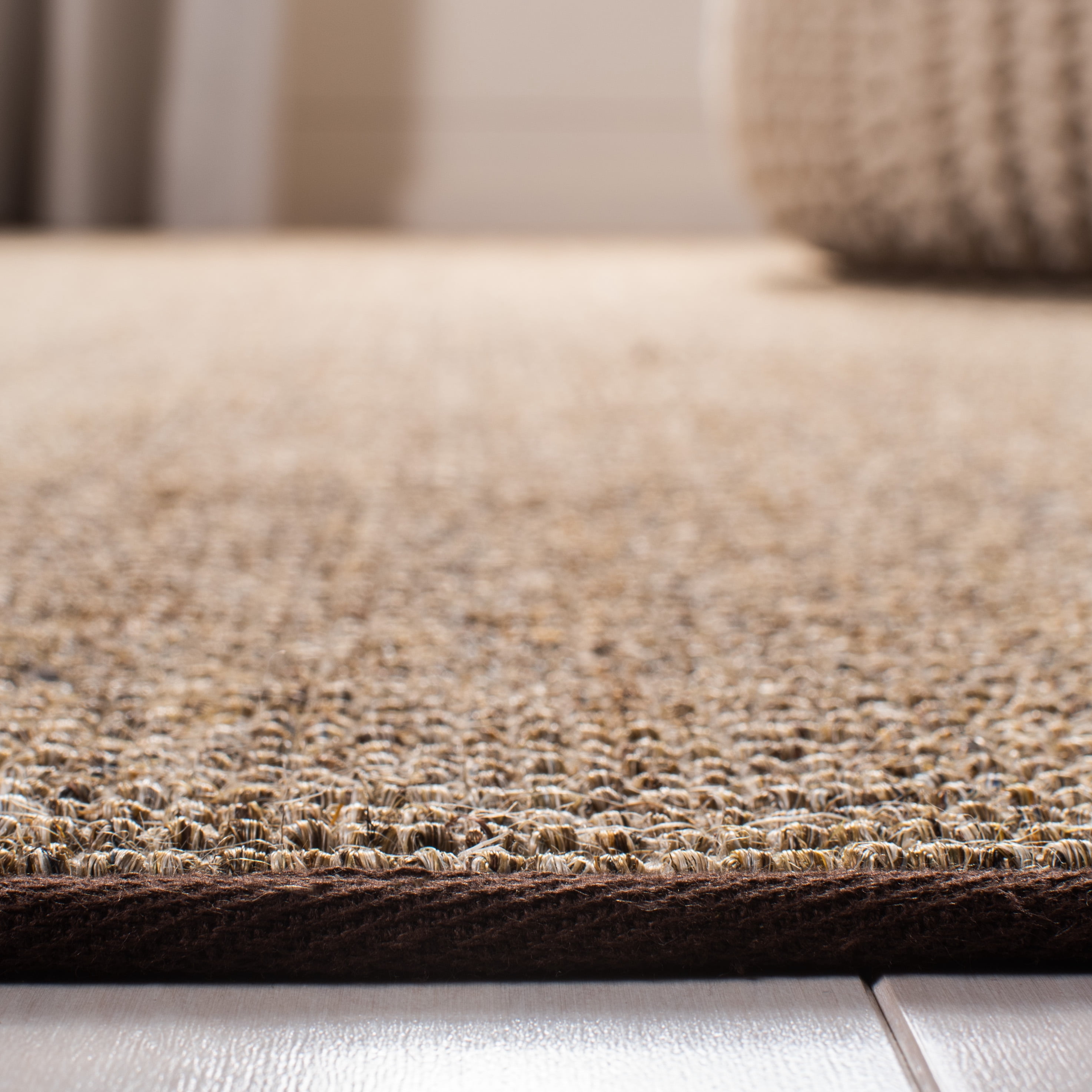 SAFAVIEH Martha Stewart Maximillian Solid Area Rug, Light Brown, 5' x 7'