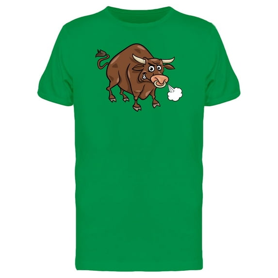 Adorable Farm Bull Cartoon Tee Men's -Image by Shutterstock