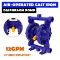 thumbnail image 2 of Air-Operated Double Diaphragm Pump, 1/2" Inlet & Outlet Petroleum Fluids Transfer Pump12GPM ,Durable Construction, 2 of 7