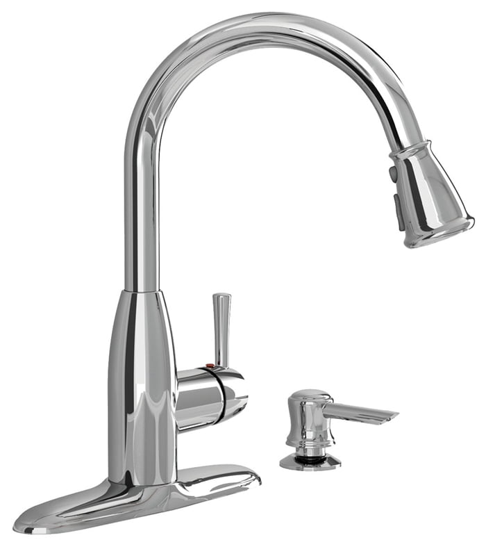 American Standard Mckenzie Pull Down Kitchen Faucet With Soap American Standard Mckenzie Pull Down Kitchen Faucet With Soap Dispenser 8 In Spout