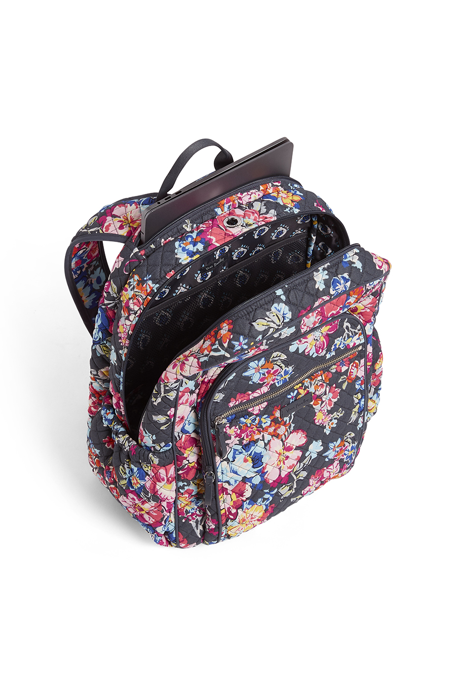 iconic campus backpack in raspberry medallion