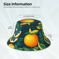 thumbnail image 3 of Cauagu Fresh Orange for Unisex Bucket Hat,Outdoor Summer Beach Fishing Sun Hat Hot Summer Reflective Bucket Hat Fun Outdoor Vacation Hat for Men and Women, 3 of 6