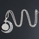 thumbnail image 5 of Elementos de películas animadas, collar de piedras preciosas del tiempo, collar con colgante de luna cosido, 5 of 5