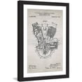 thumbnail image 2 of "Engine 1914 Old Paper" Framed Painting Art Print, 2 of 4