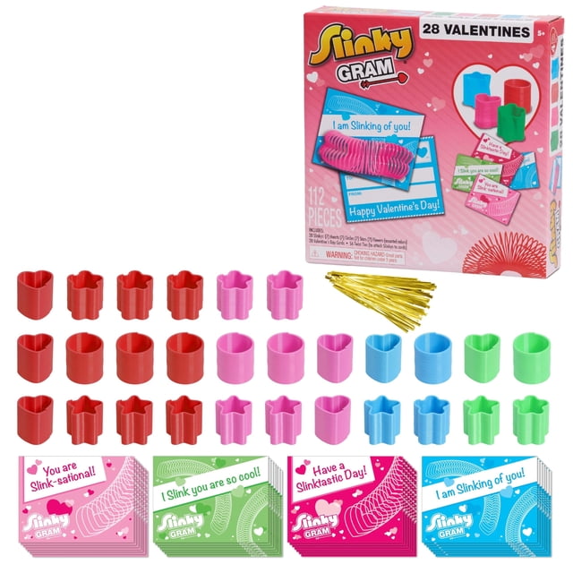 Kit de fiesta de clase de temporada Just Play Slinky® Gram, 112 piezas