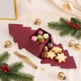 thumbnail image 6 of Christmas Tree Shaped Gift Box,Foldable Candy Treat Box with Faux Leather Handle,Red Cardboard Party Favor Box for Xmas Presents and Holiday Gifts, 6 of 6
