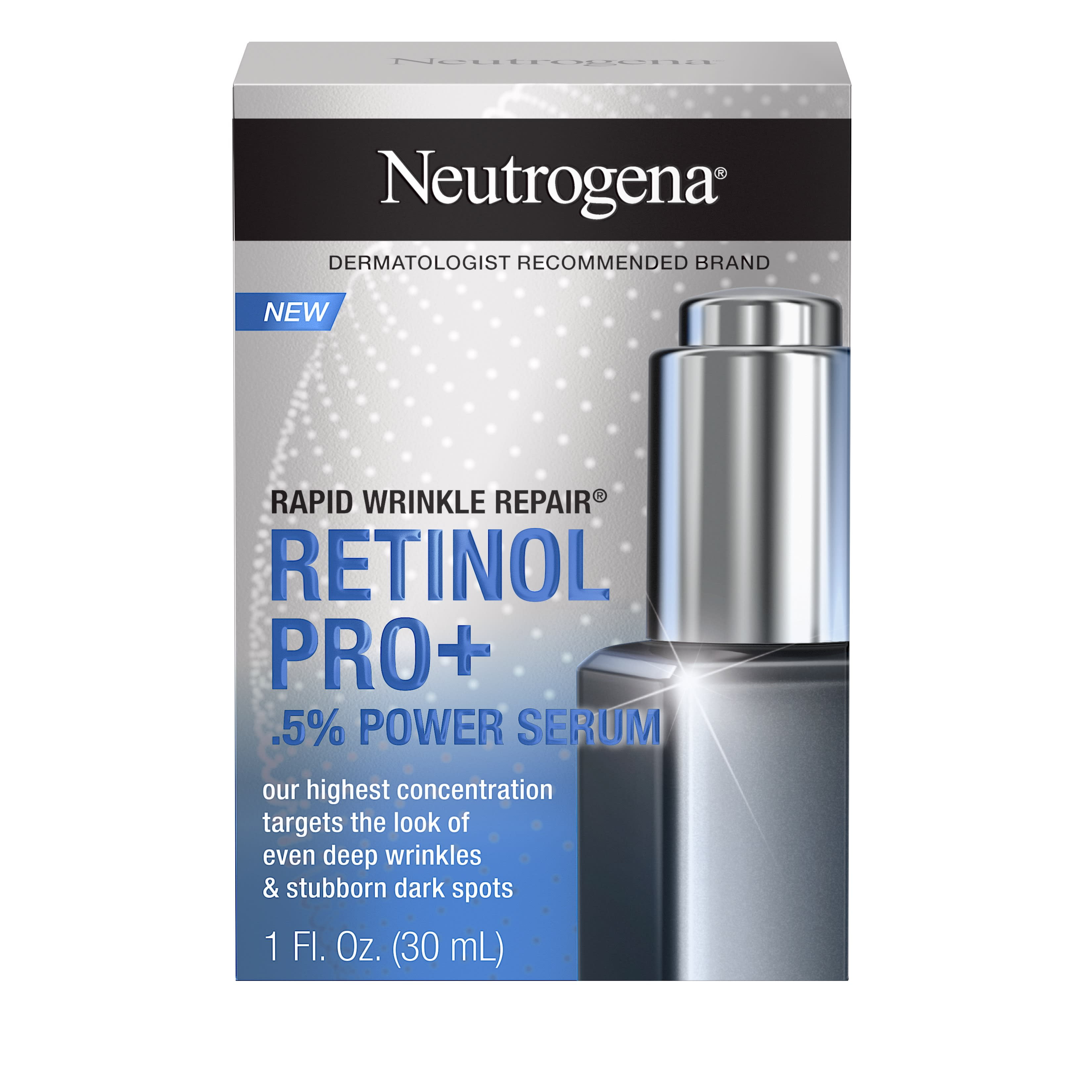 Neutrogena Rapid Wrinkle Repair Retinol Pro 5 Power Serum 1 Fl Oz 