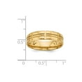 thumbnail image 3 of 14k Yellow Gold Comfort Fit Unique Wedding Band Ring Size 9.5, 3 of 4