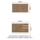 thumbnail image 3 of Cocina Integral Madesa Glamy Con Tarja Con 120 Cm Marron Madesa Glamy, 3 of 11