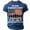 v#3Blue10, variant on Men'S T-Shirts America Independence Day Red White And Blue Fashion Print Casual Short Sleeve Crew Neck Loose Fit For 4th Of July Outdoor Picnics Freedom Tee,Blue,S