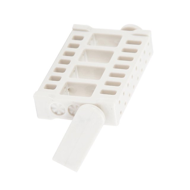 Seitruly Soporte para brocas de uñas, soporte de exhibición de 16 agujeros, caja de almacenamiento de soporte de cabeza de molienda de uñas ligera, Juegos de manicura Blanco Seitruly CE014686-02