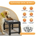Elevated Dog Bowls, 5 Adjustable Heights Raised Dog Bowl, Dog Bowl