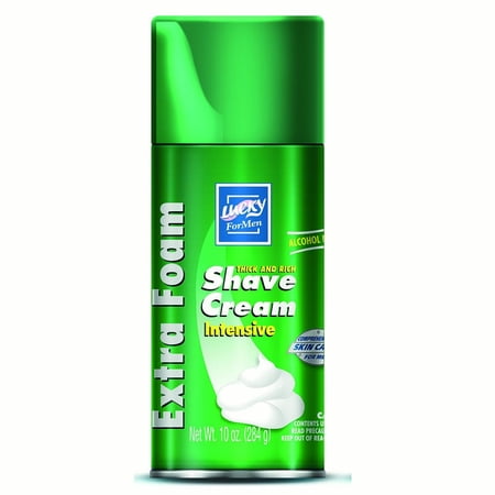 Lucky Super Soft Shaving Foam, Intensive, 10 Oz