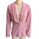 thumbnail image 1 of Chaqueta de traje para mujer Cuello vuelto Cuello en V profundo Manga larga Cierre de botones Abrigo de oficina para mujer Rosa L, 1 of 3