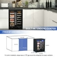 thumbnail image 5 of Luchar Wine and Beverage Refrigerator, 24 Inch Beverage Fridge with Glass Door, Dual Zone Wine Cooler, 5 of 9