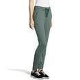 thumbnail image 2 of Hanes Womens French Terry Jogger with Pockets, L, Juniper Blue Heather, 2 of 2