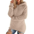 thumbnail image 3 of Craaazy Women's Cozy Fuzzy Hoodies Oversized Long Sleeve Pullover Long Tops Gifts, 3 of 9