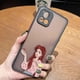 thumbnail image 3 of Matte Case for VIVO Y93 Y91C Y91 Y85 Y77 Y76 Y75 Y73 Y72 Y71 Y53 Y52S Y50 Y35 Y22 4G 5G Case D-Disney Princess Christmas Makeup, 3 of 5