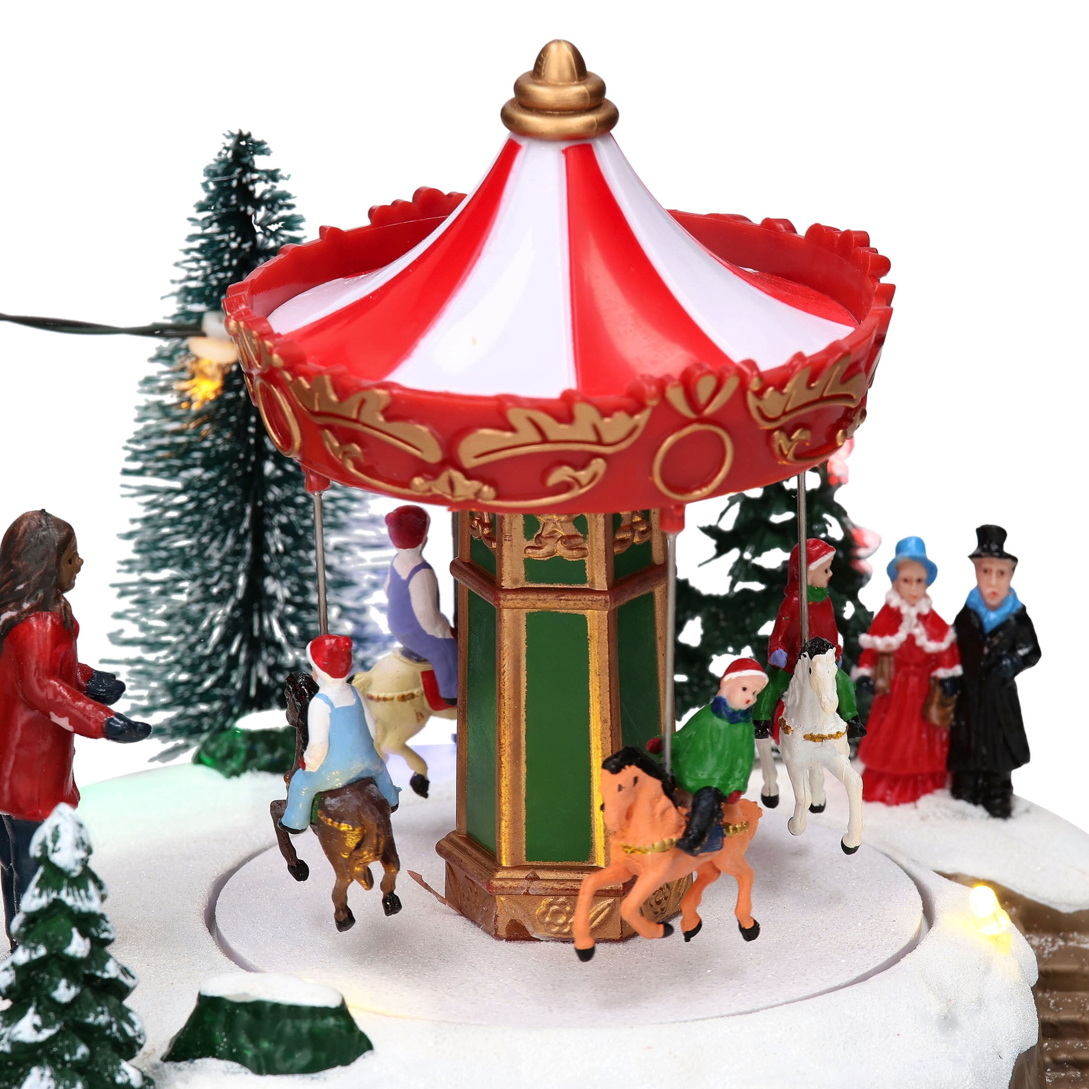 Light-Up and Musical Animated Christmas Village Scene, Multicolor, 6", by Holiday Time