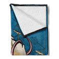 thumbnail image 2 of Octopus Ship Soft Flannel Fleece Blanket, Kraken Sailing Pirate Ship with Squid Sea Monster Adventure, Cozy Plush for Indoor and Outdoor Use, 60" x 80", Charcoal Grey and Multicolor, by Ambesonne, 2 of 5
