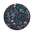thumbnail image 2 of Bingfone Colorful Flowers Spare Tire Cover Weatherproof Universal Wheel Protectors For Rv Camper Travel Trailer Suv Truck 17 Inch, 2 of 9