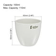 thumbnail image 2 of 100ml Porcelain Crucible Cup for Foundry Melting Casting Refining, 2 of 3