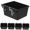 thumbnail image 3 of FUTUREORYY 5Set Pegboard Wall Organiser Black Iron ABS Storage Tools Boxes Thickened Design, 3 of 8