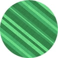 thumbnail image 1 of Ahgly Company Machine Washable Indoor Round Transitional Neon Green Area Rugs, 7' Round, 1 of 7