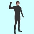 thumbnail image 4 of XXWXYD Combinaison Intégrale pour Enfants à Manches Longues avec Pieds, Col Roulé, Extensible, pour Gymnastique, 4 of 6