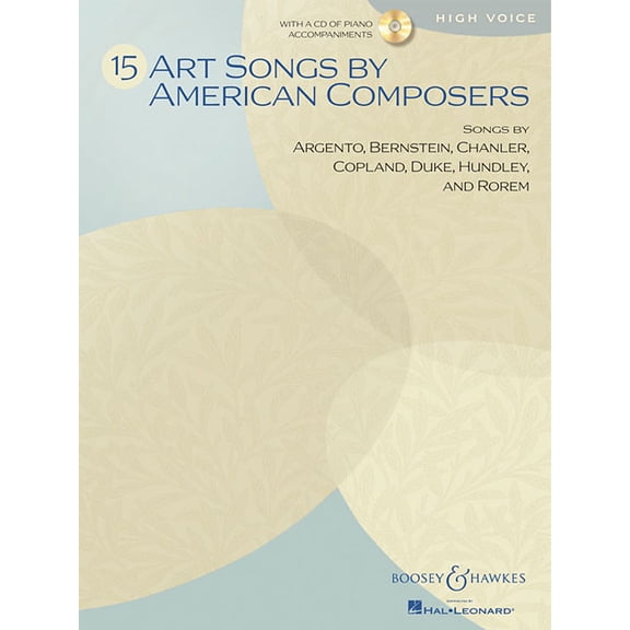 15 Art Songs by American Composers: High Voice, Book/CD, (Hardcover)