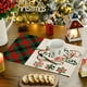 thumbnail image 5 of Paquete de 1 mantel individual navideño de estilo occidental, antideslizante, impermeable, resistente a la grasa y al calor, de 45 x 33 cm, para decoración de JASKFLY, 5 of 8