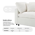thumbnail image 5 of 130" Oversized Modular Sectional Couch, 6-Seat Chenille Cloud Couch with Ottoman, Convertible U-Shaped Sleeper Sofa, Free Combination Sofa for Living Room, 5 of 8